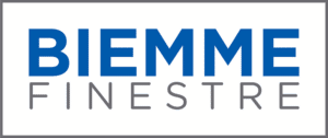 Logo con testo "Biemme Finestre".